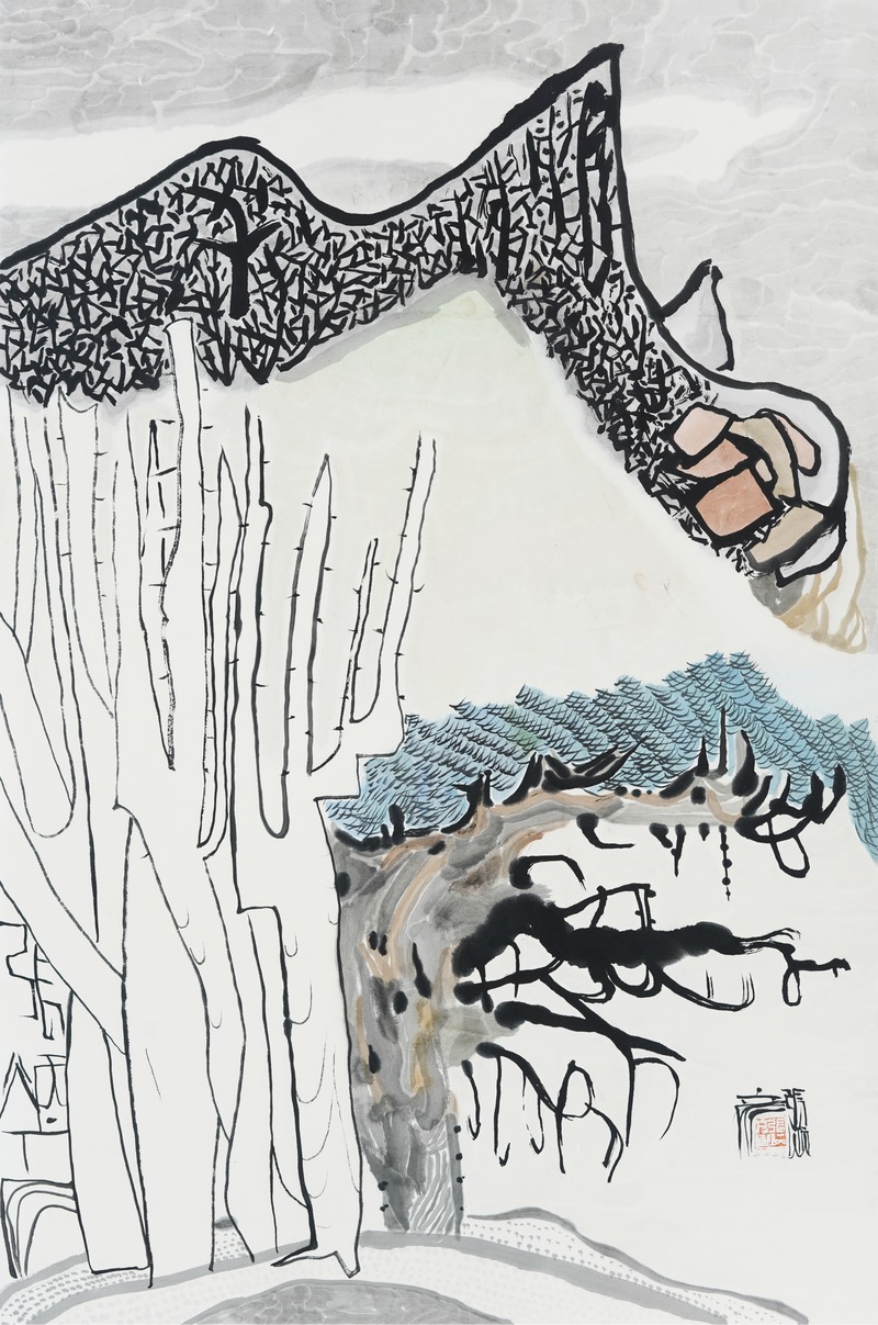 Jang Byeong Eun · Eastbrush · 张炳彥 · Landscape_in_Mind ·  ink_and_light_color_on_paper · 1050mm_x_700mm · 2026